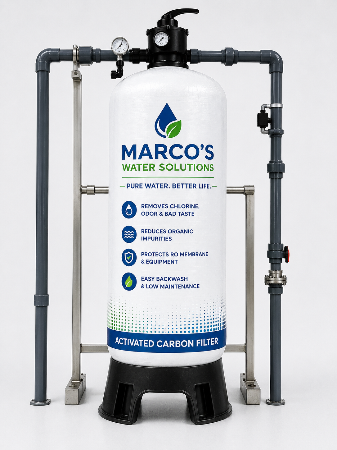 Marco's Water Solutions activated carbon filter