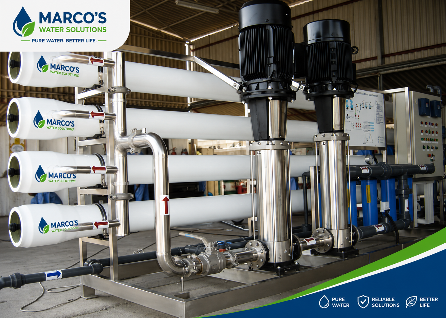 Industrial RO solution by Marcos Water Solutions