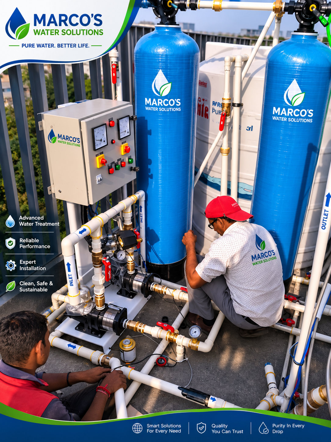Installation Support solution by Marcos Water Solutions