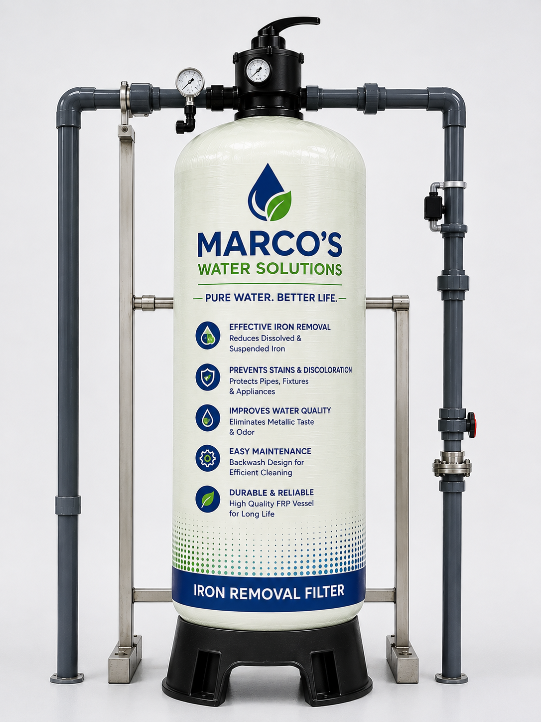 Marco's Water Solutions iron removal filter