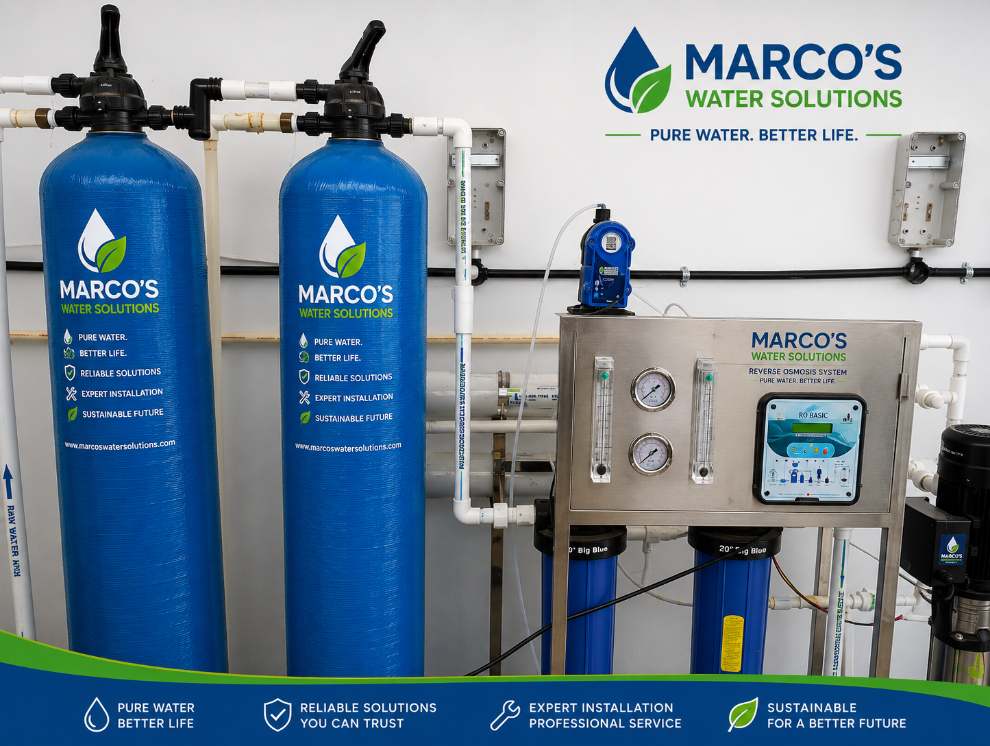 RO Plant System solution by Marcos Water Solutions